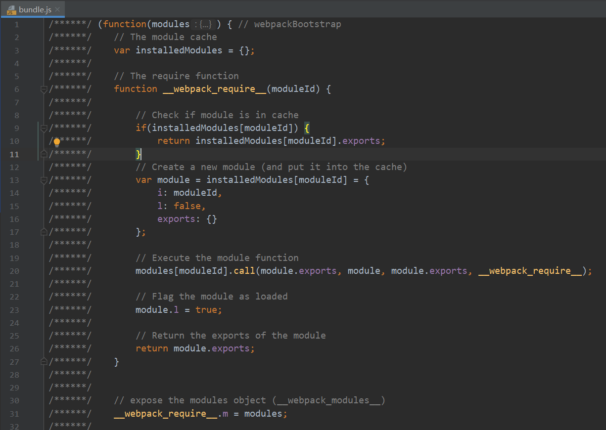未压缩的bundle.js