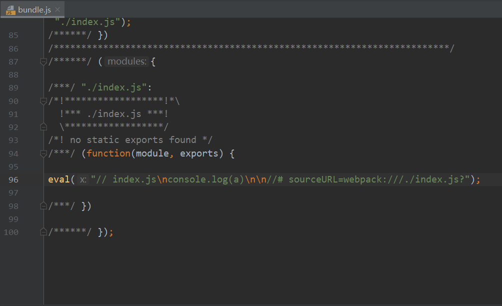 bundle.js中的内容