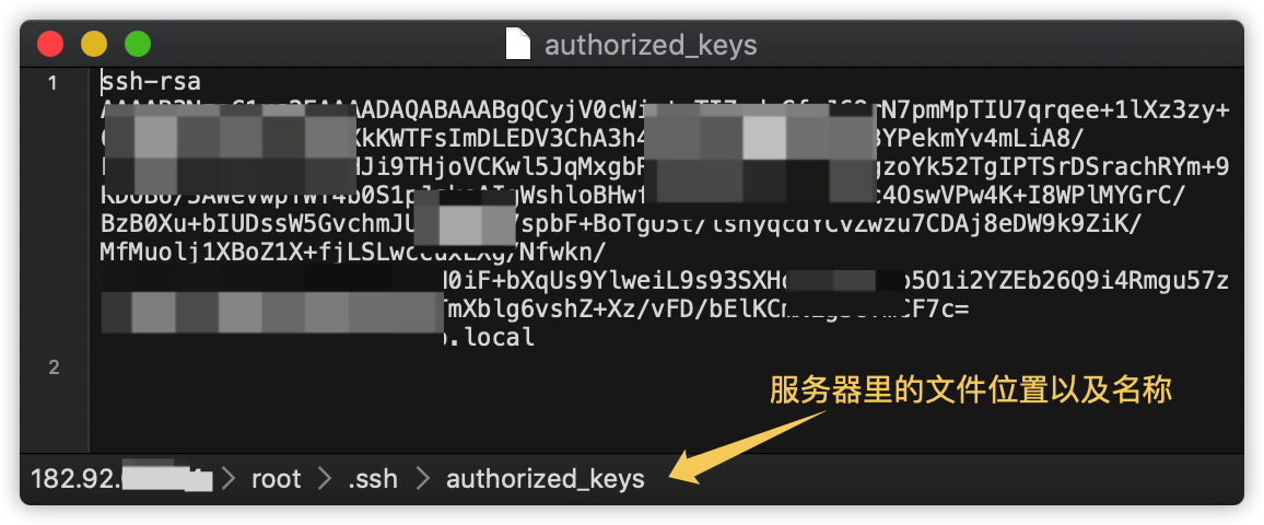 修改authorized_keys