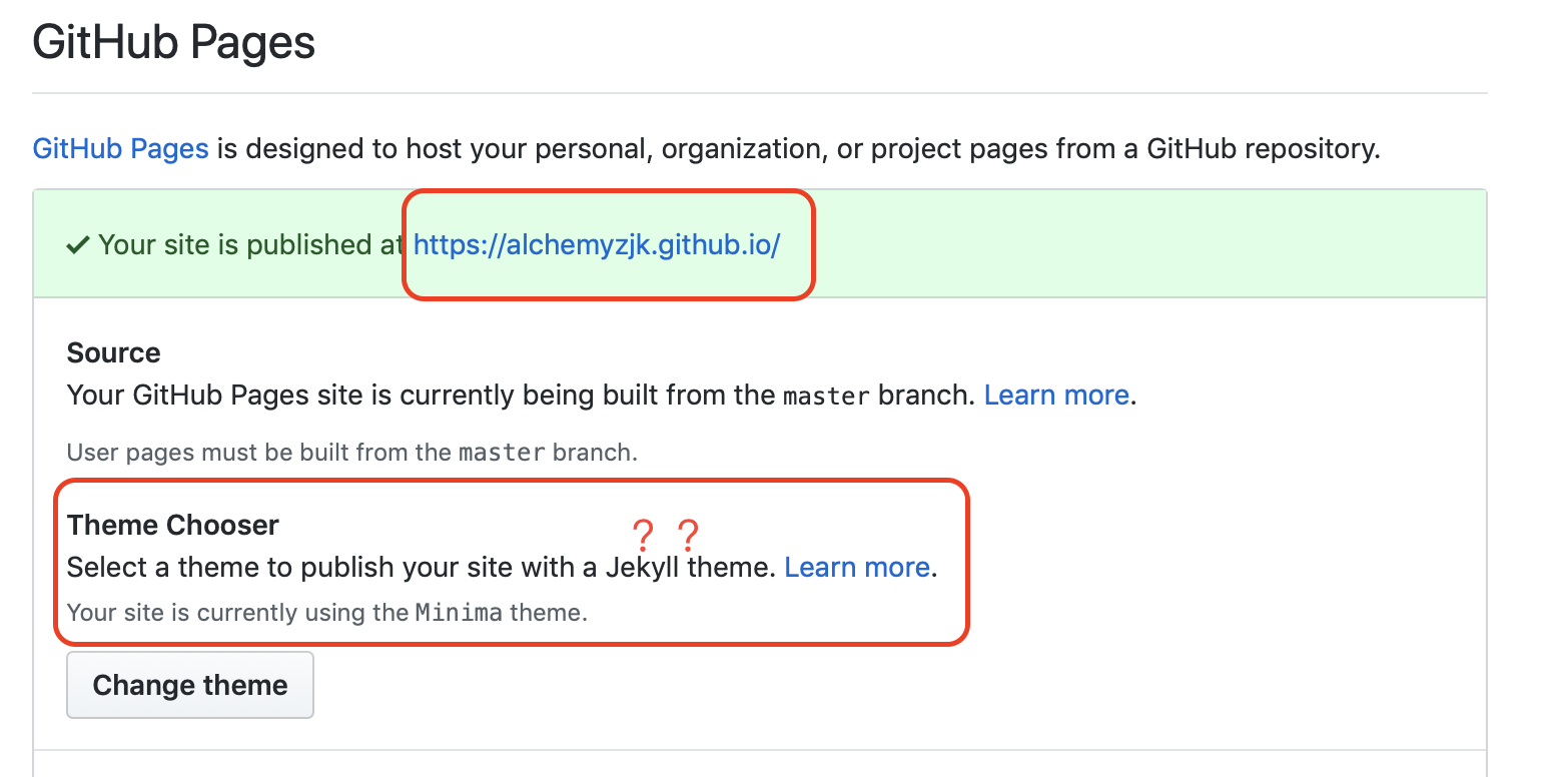 查看Github Page网址