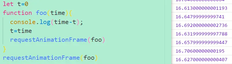 requestAnimationFrame