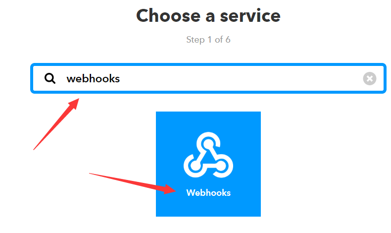 IFTTT choose a service