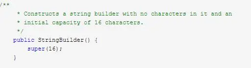 StringBuilder 无参构造器