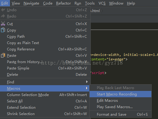 Start Macros Recording
