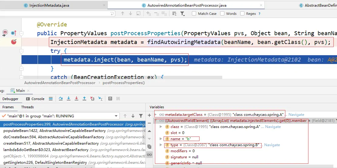 AutowiredAnnotationBeanPostProcessor-postProcessProperties