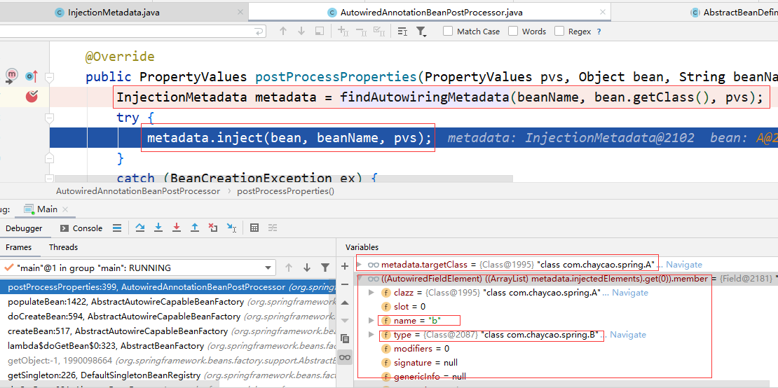 AutowiredAnnotationBeanPostProcessor-postProcessProperties