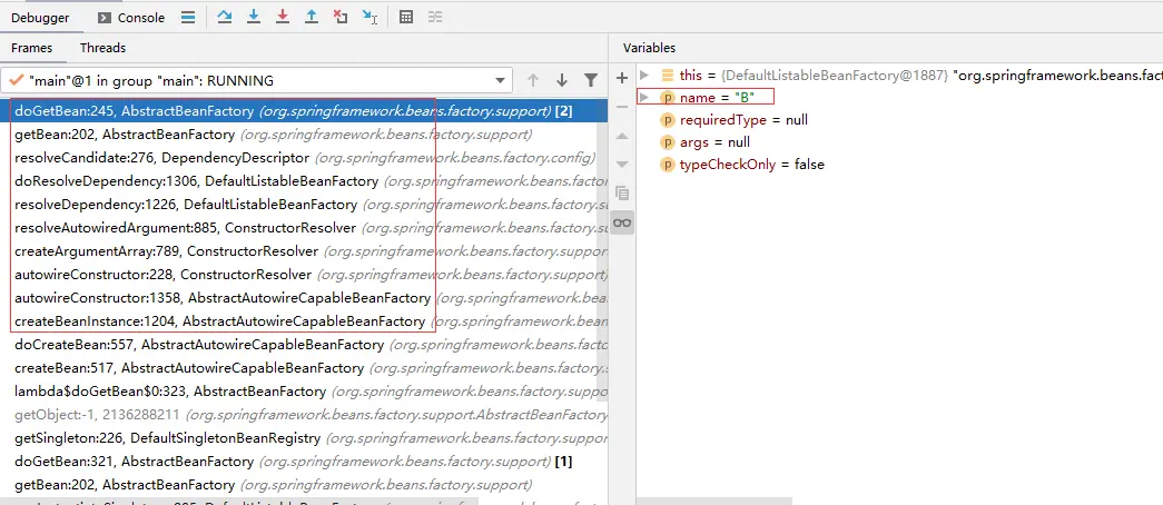 构造器注入-创建B