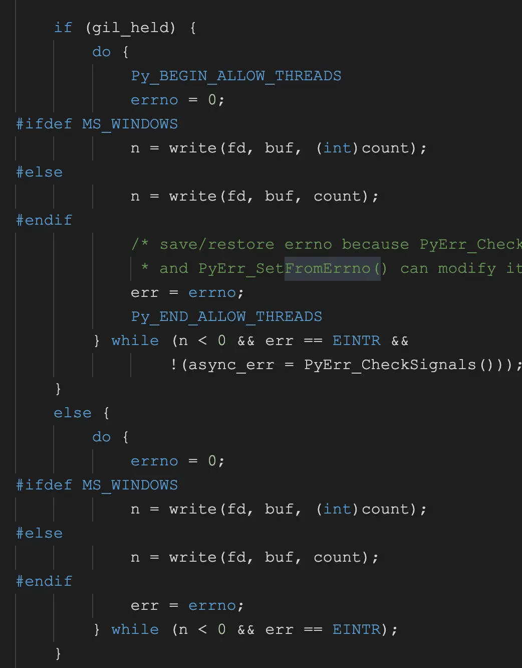 Py_write_impl()函数(部分)