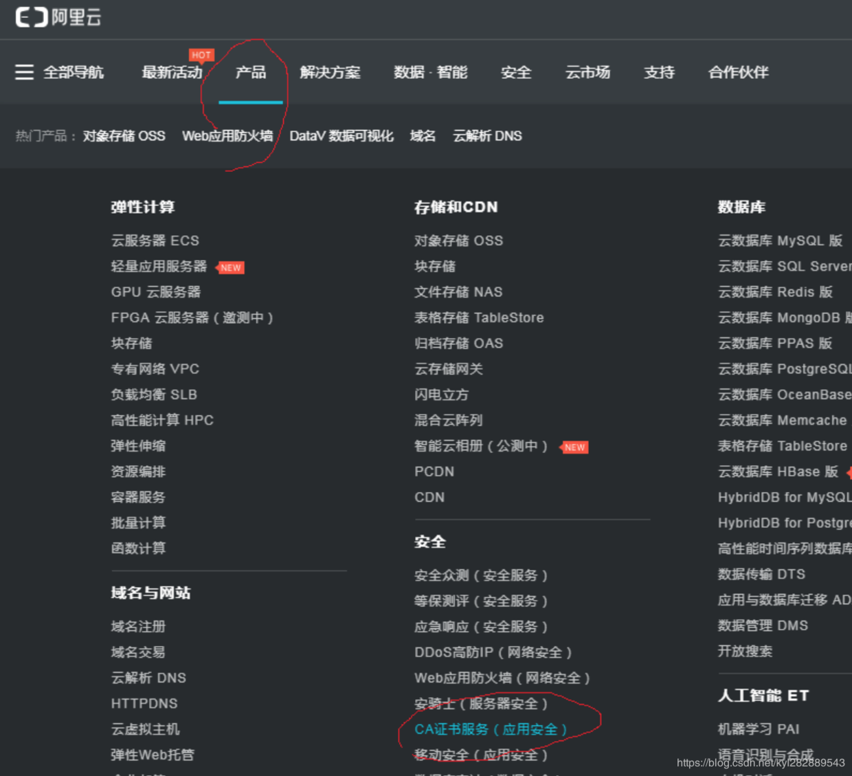 找到阿里云的CA证书