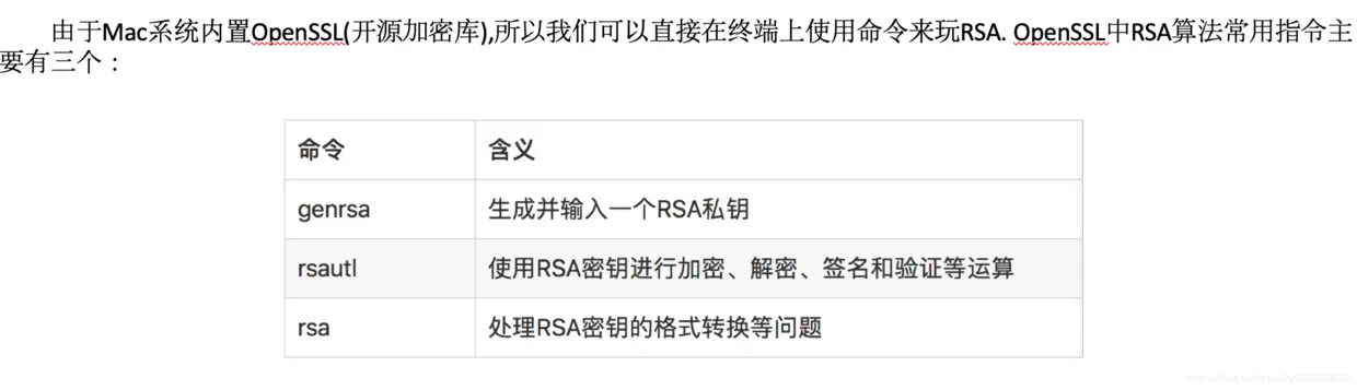 Mac的终端可以直接使用OpenSSL