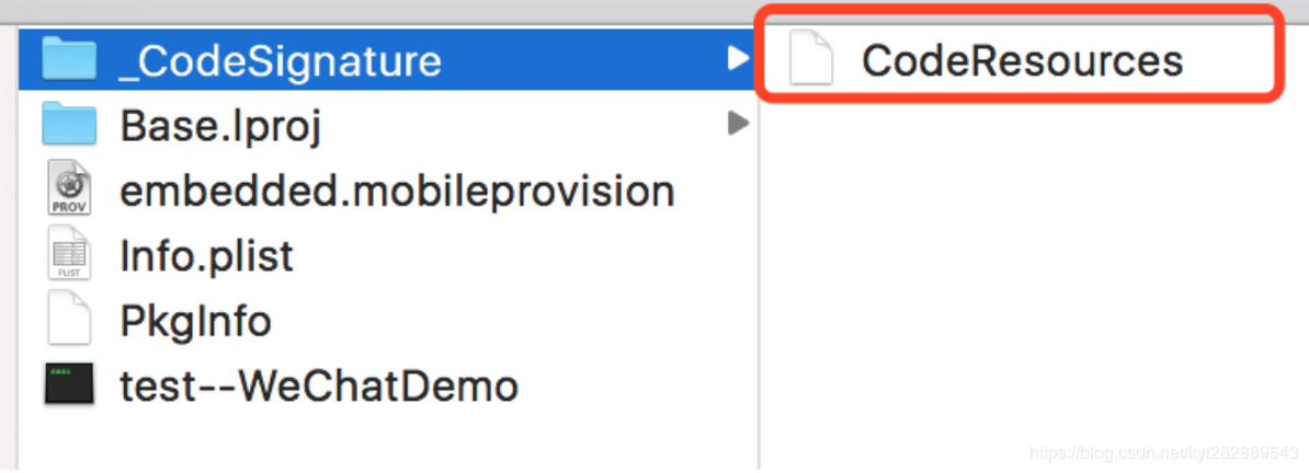 _CodeSignature 目录下签名资源