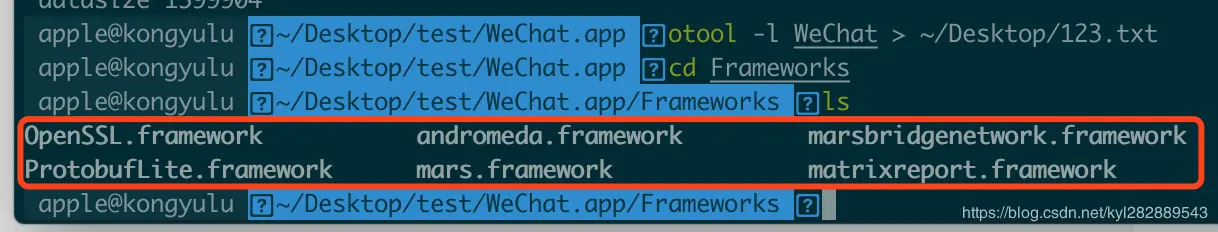 有6个framework文件