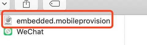描述文件拷贝到WeChat.app同级目录