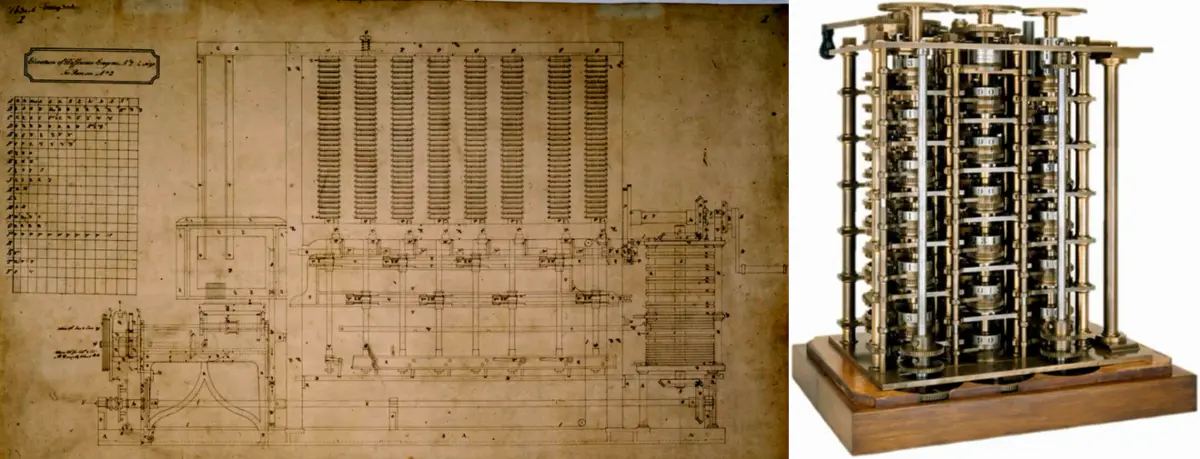 伦敦科学博物馆·差分机设计图纸&半成品