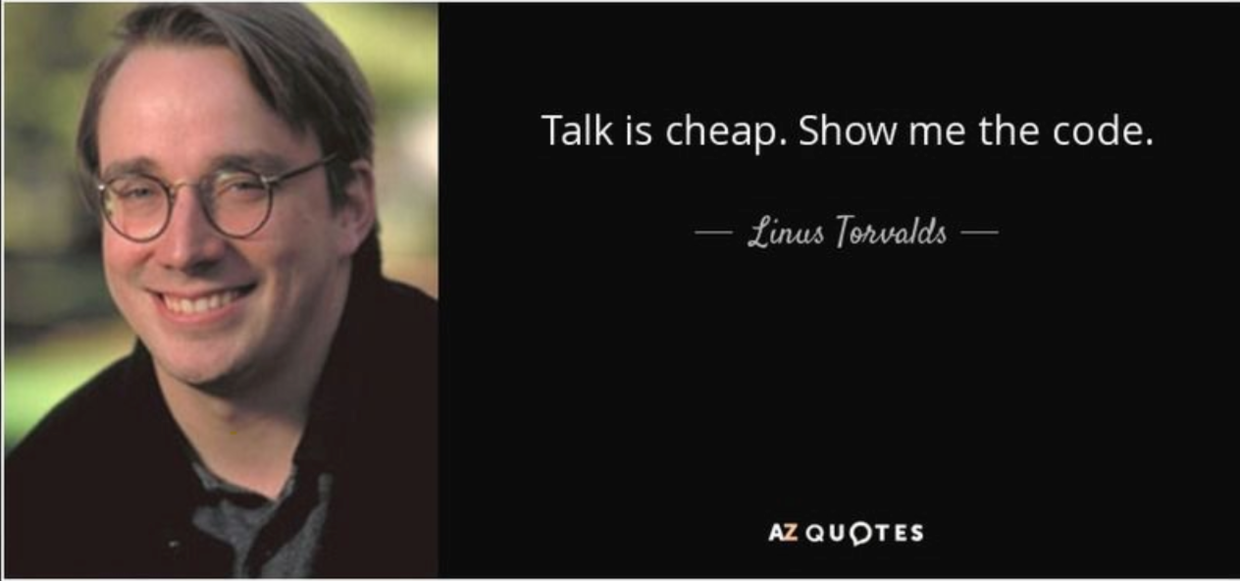 talk is cheap,show me the code