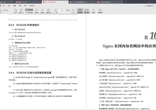 阿里架构师精选Nginx+Redis+Sping+SpringBoot源码级PDF文档分享
