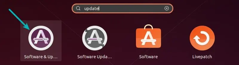 软件及更新设置项