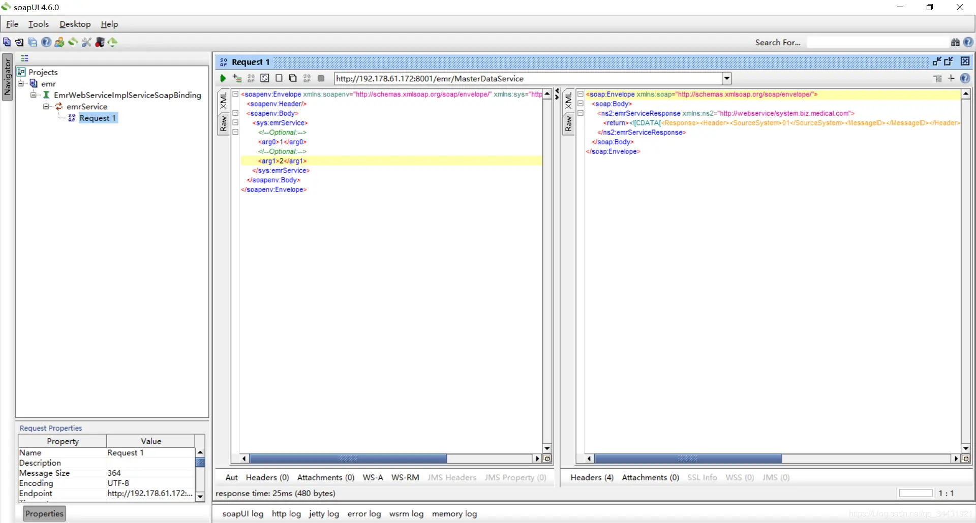 webservice服务测试