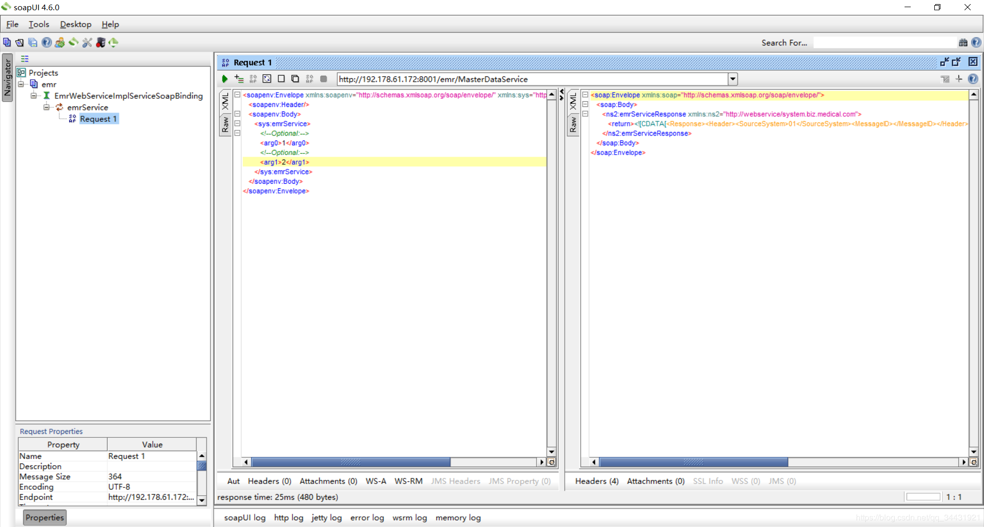 webservice服务测试