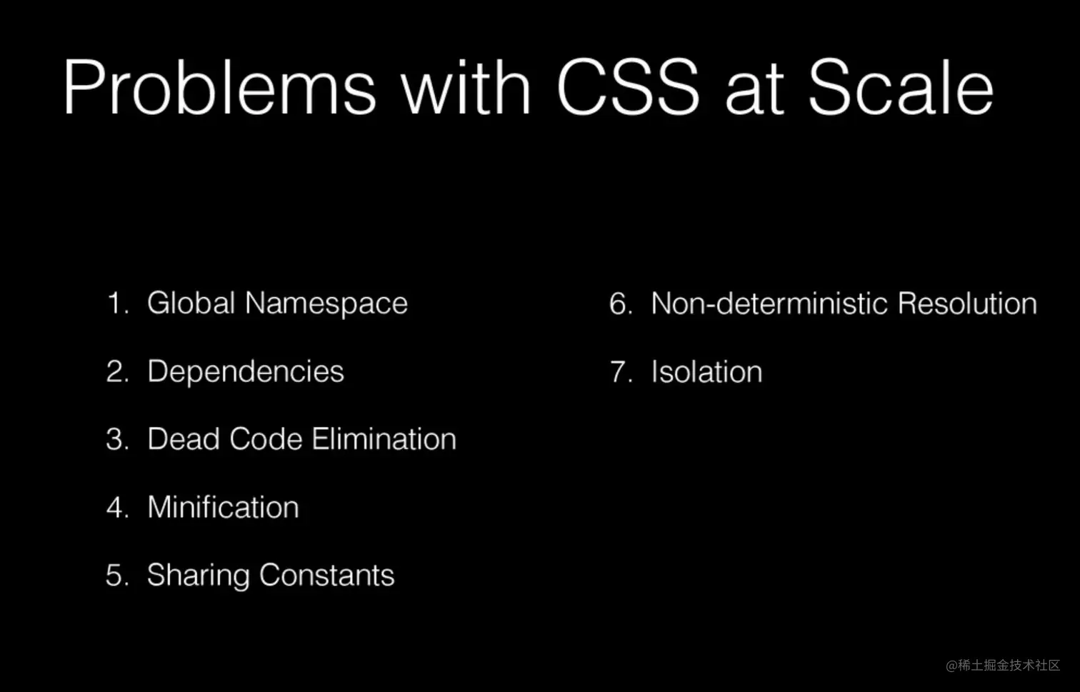 Problems with CSS at Scale