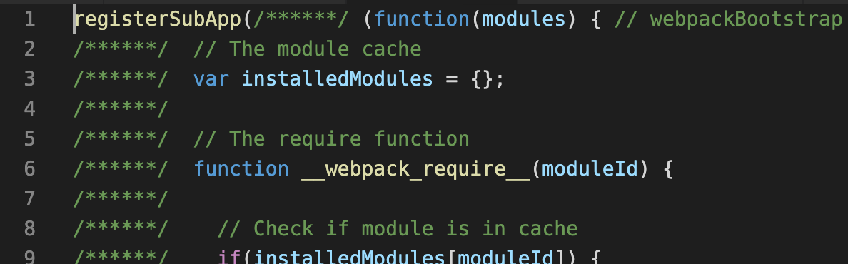 webpack 产物