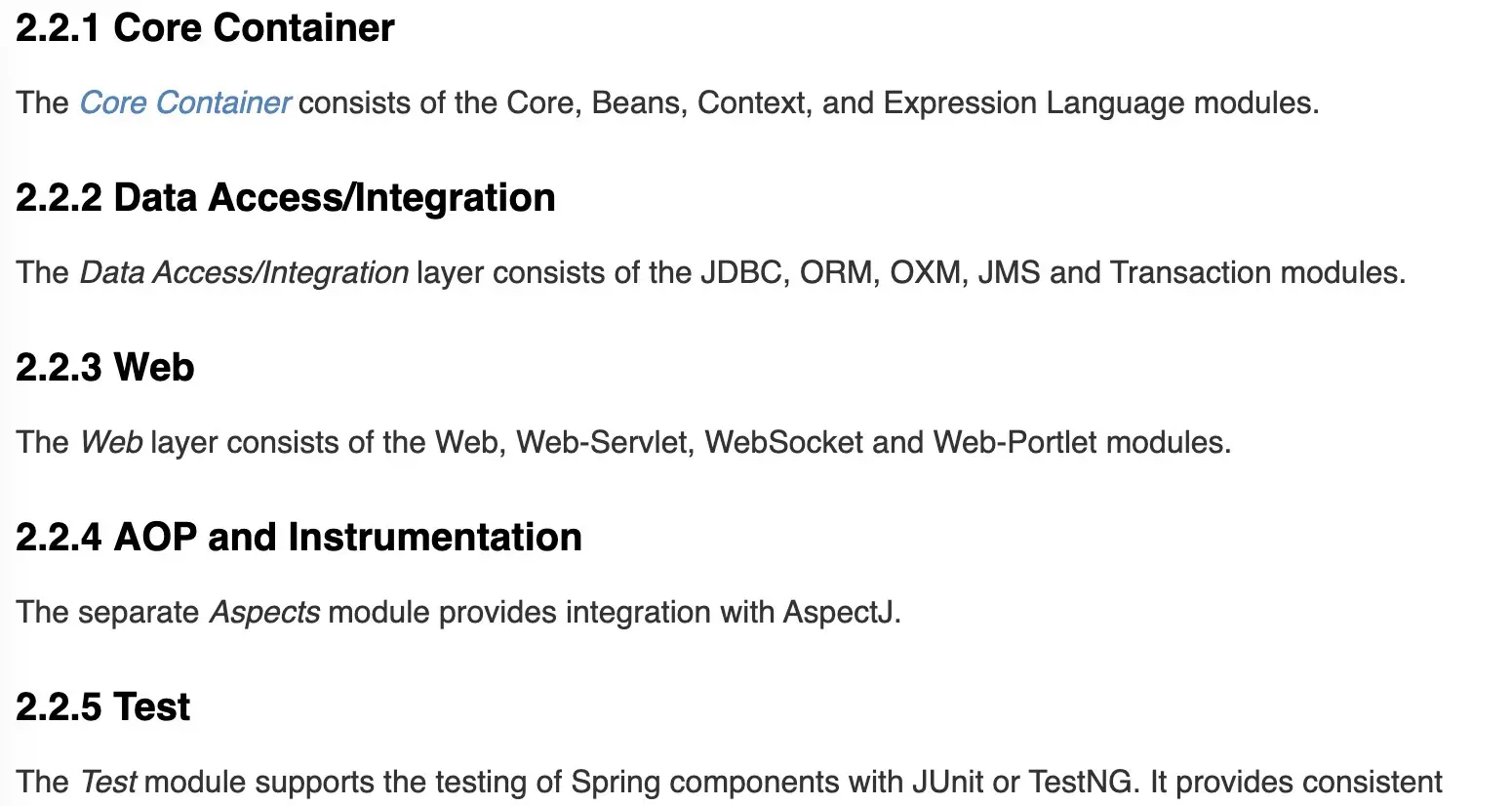 截图于Spring官网