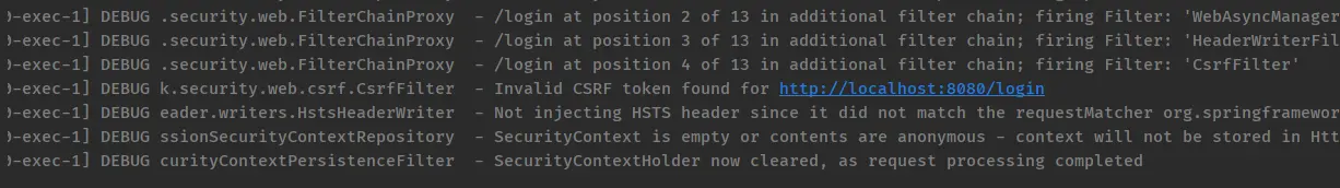 登录页面忘记配置csrf