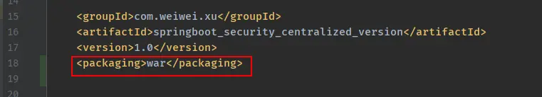 手动修改pom文件，将Java工程改为web工程