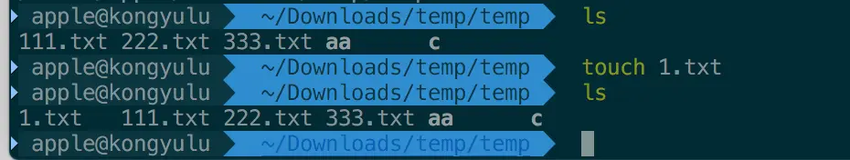 创建新的空文件