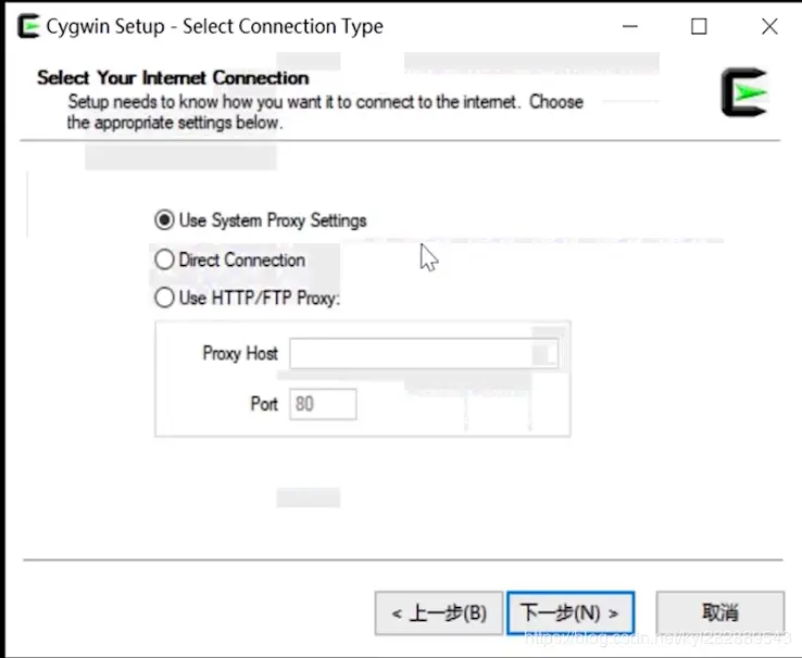 选择网络连接方式
