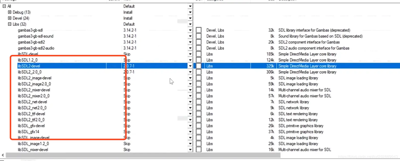 最好把红框里面都选上