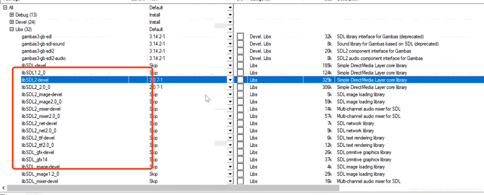 最好把红框里面都选上