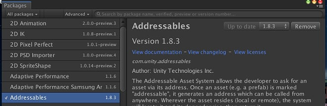 安装 Addressable