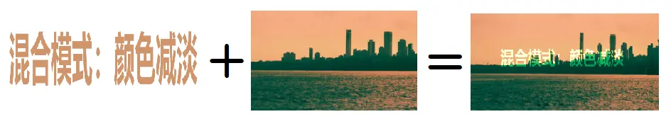 颜色减淡