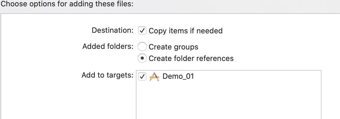 Create floder references