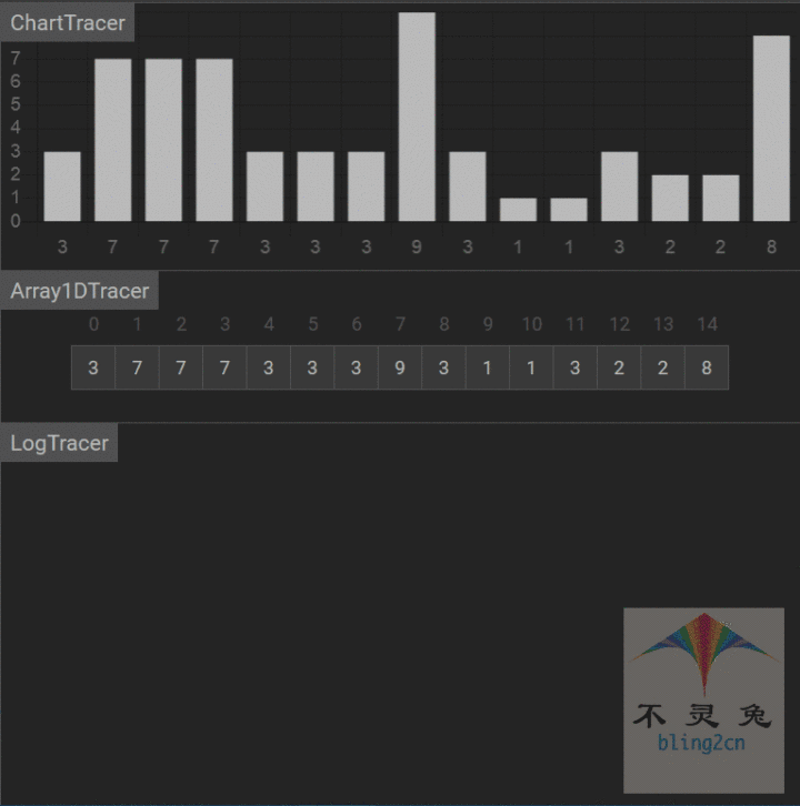冒泡排序动画演示