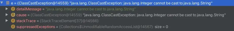 ClassCastException