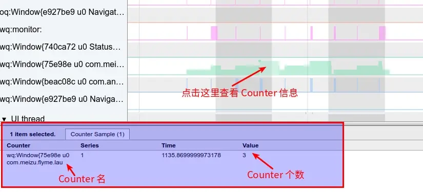 Counter Sample 信息解析