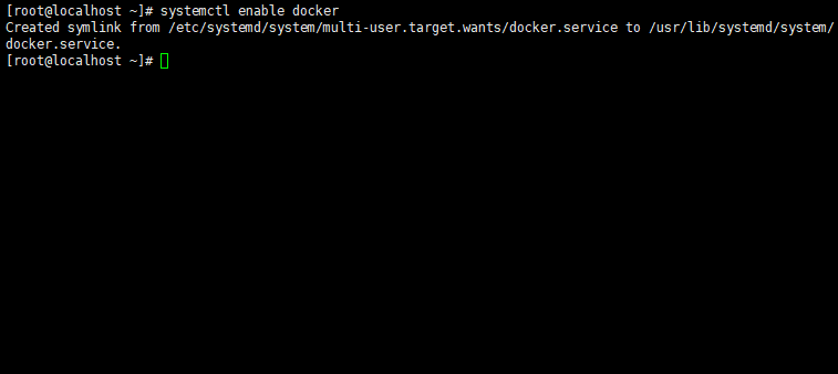 开机自启动Docker服务