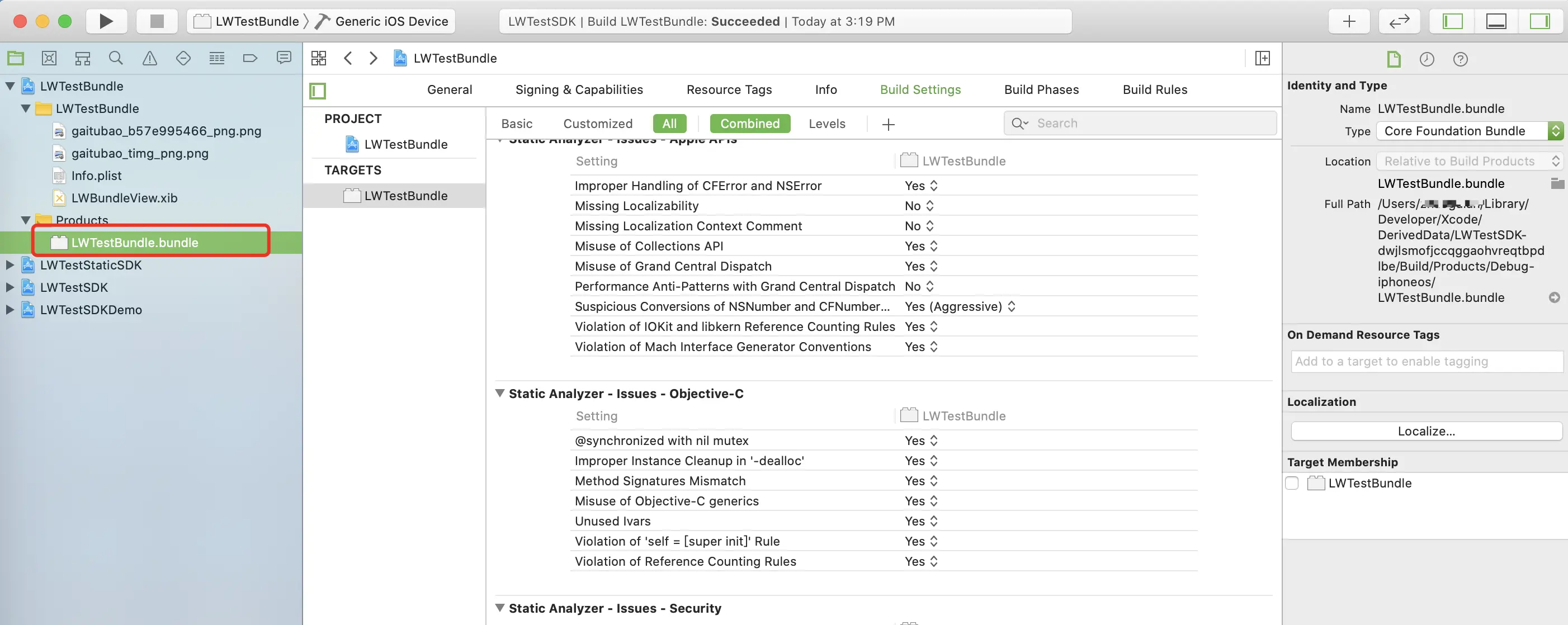 编译运行获取到.bundle