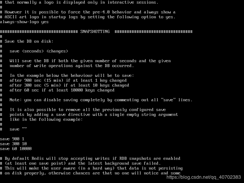 redis配置RDB持久化策略 
