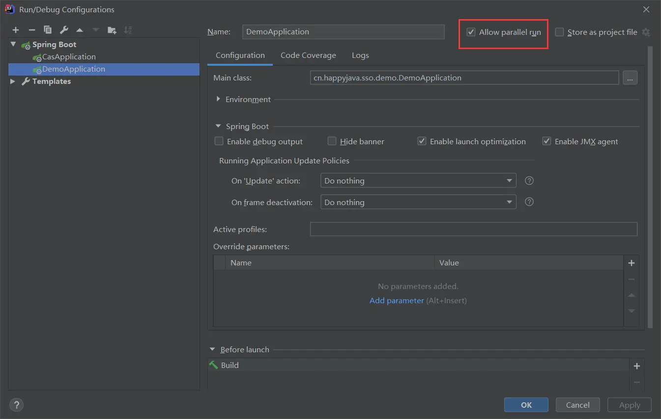 IDEA启动多次项目的设置