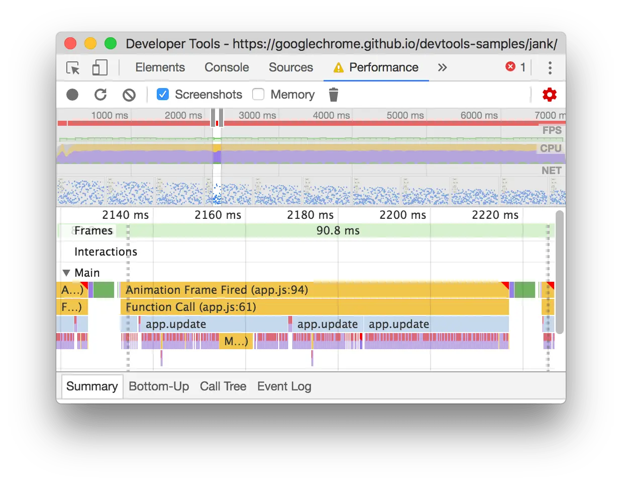 放大单个动画帧触发事件