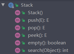 Stack类的方法