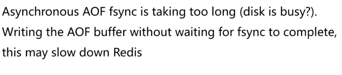 AOF阻塞定位-redis日志