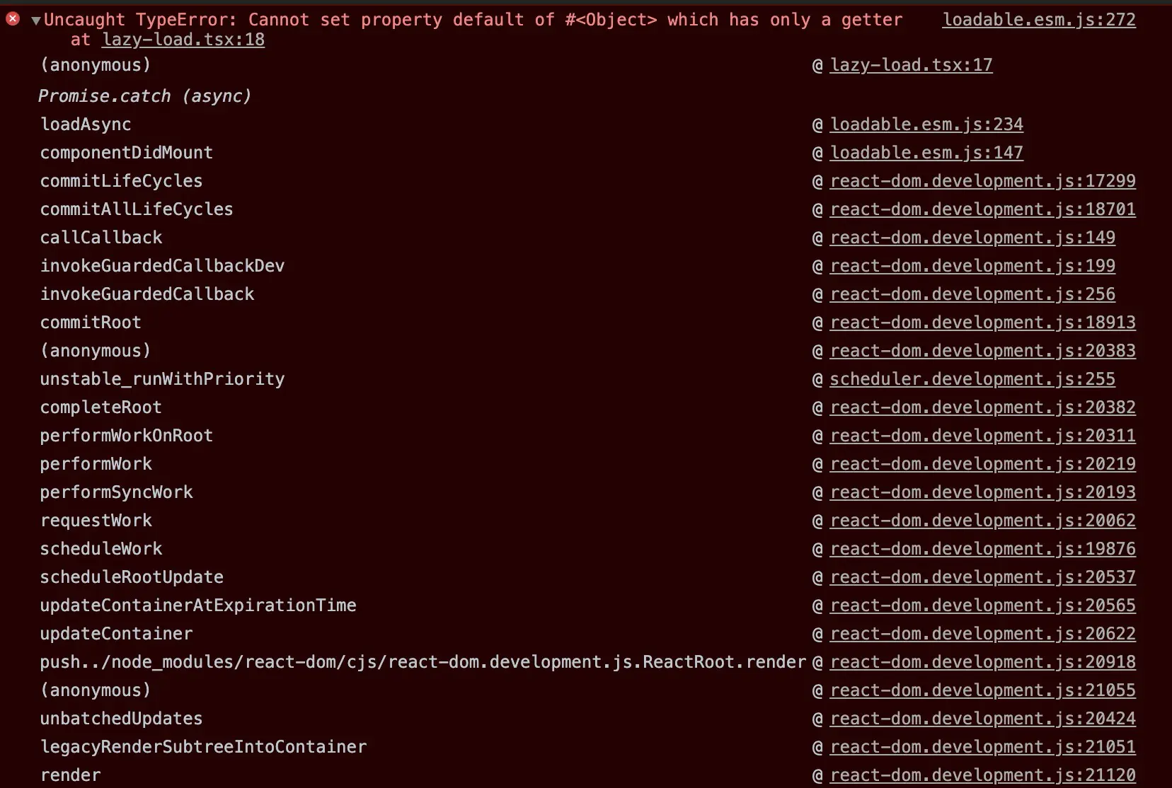 lazyLoad报错信息