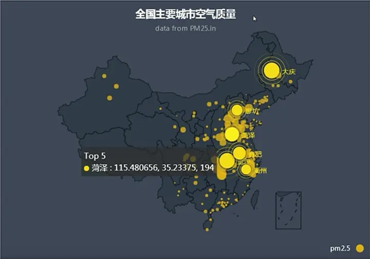 全图城市空气质量图