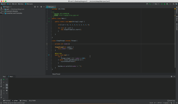 最脑残的排序算法——睡眠排序，面试官你先去睡一觉，醒来就好了