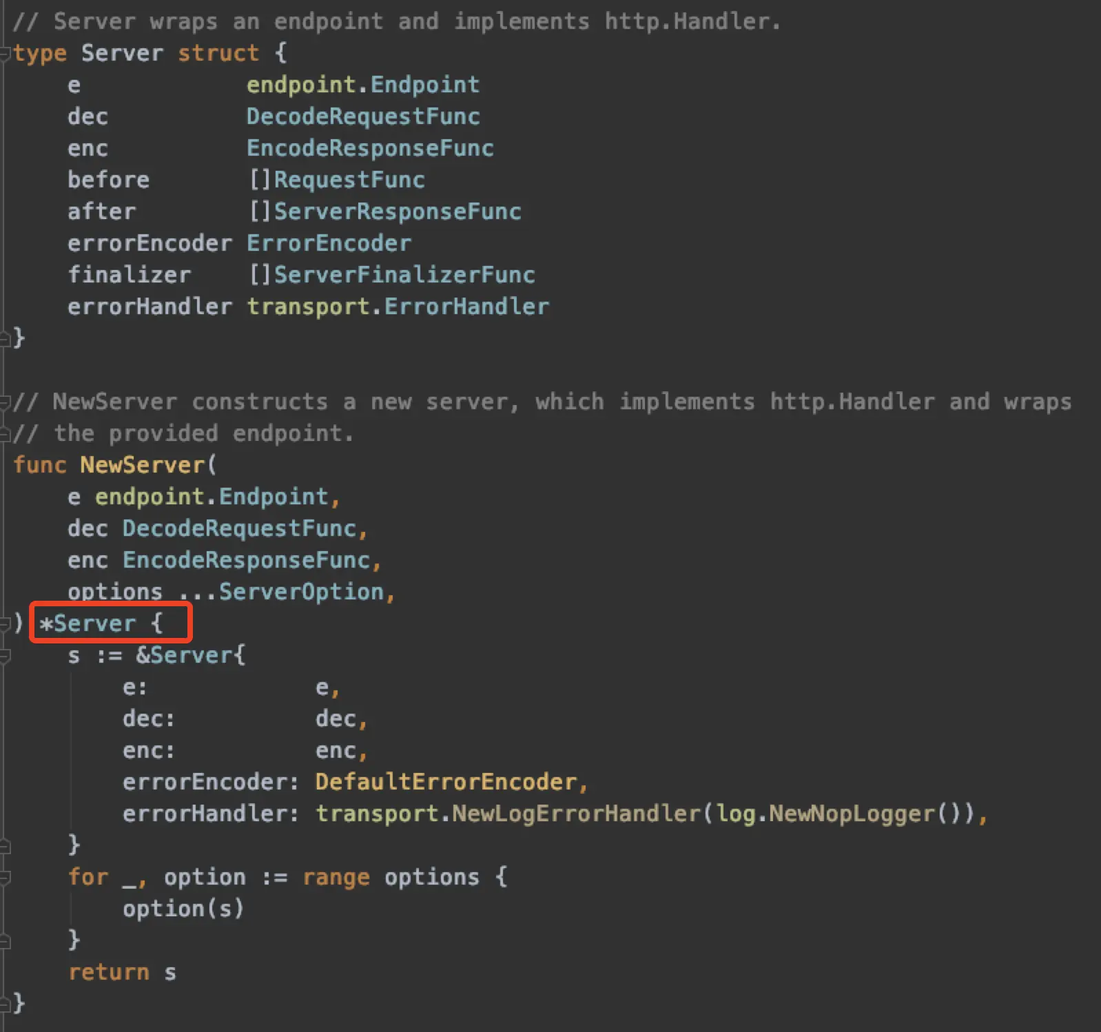 go-kit transport Server源码