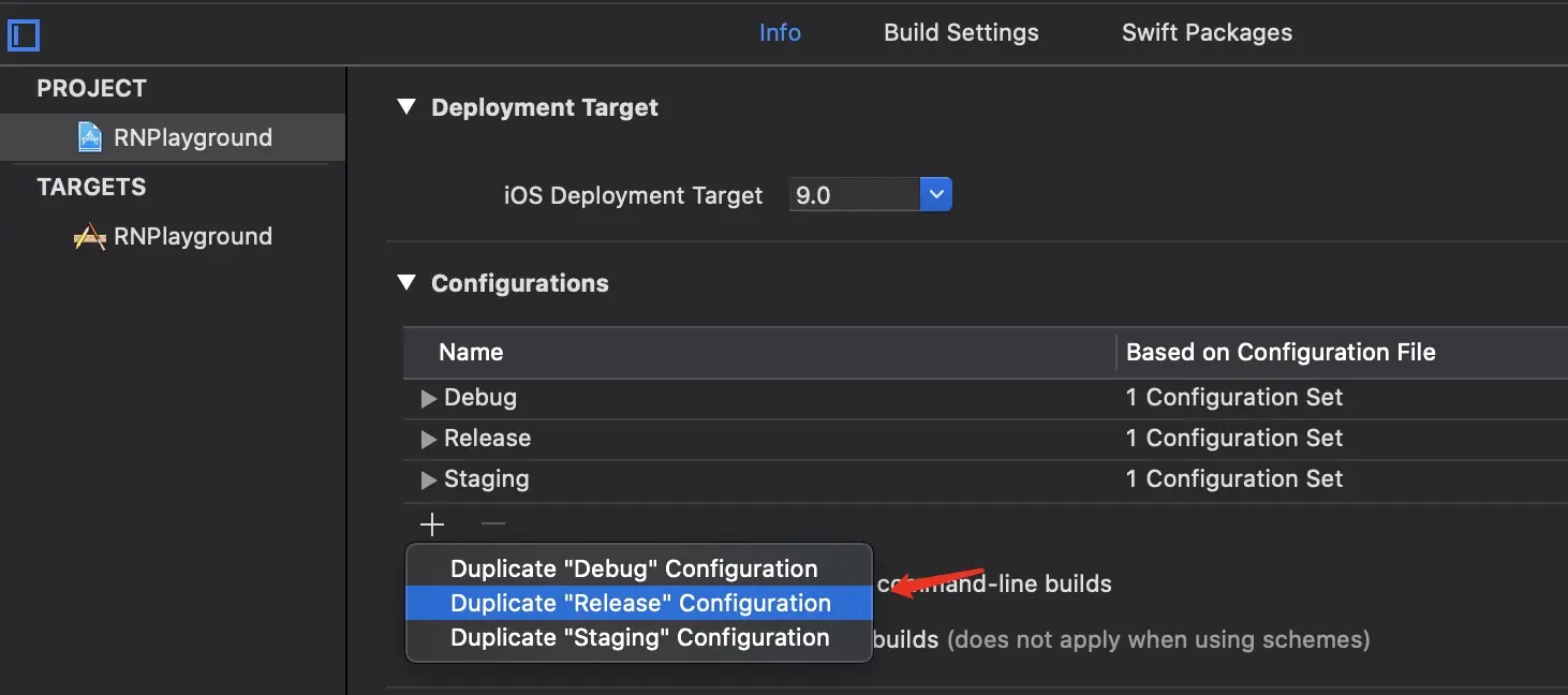 新增Configurations
